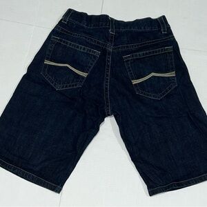 Vintage Avirex Jean Shorts Mens 32 Dark Blue Denim Y2k Baggy Streetwear